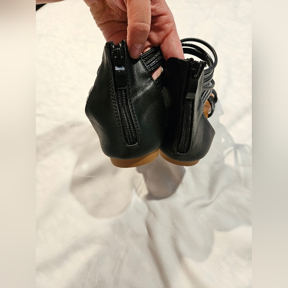 Black Strappy Sandals - Picture 2 of 4